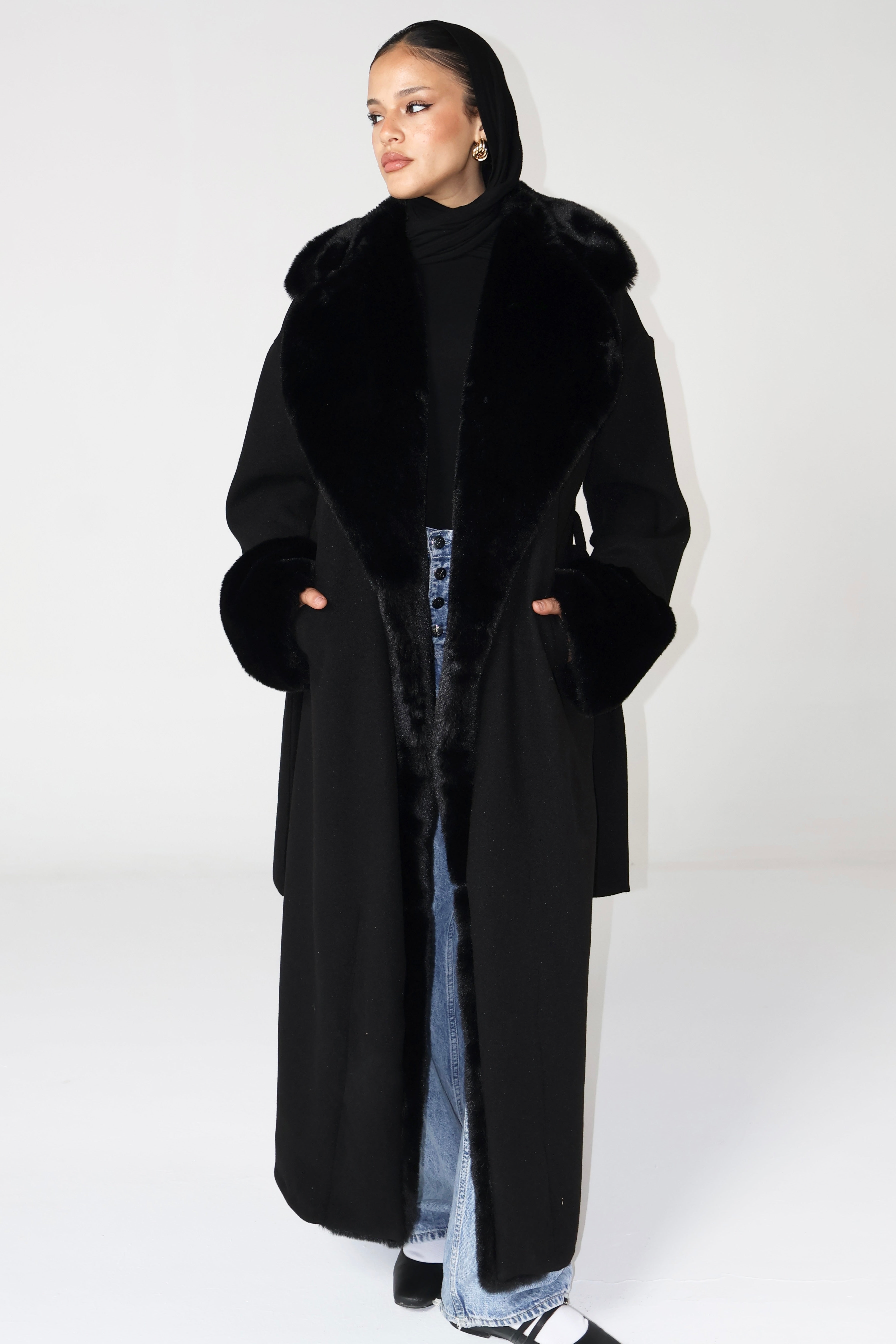 Black Fur Coat – The Muse Black Fur Coat – The Muse