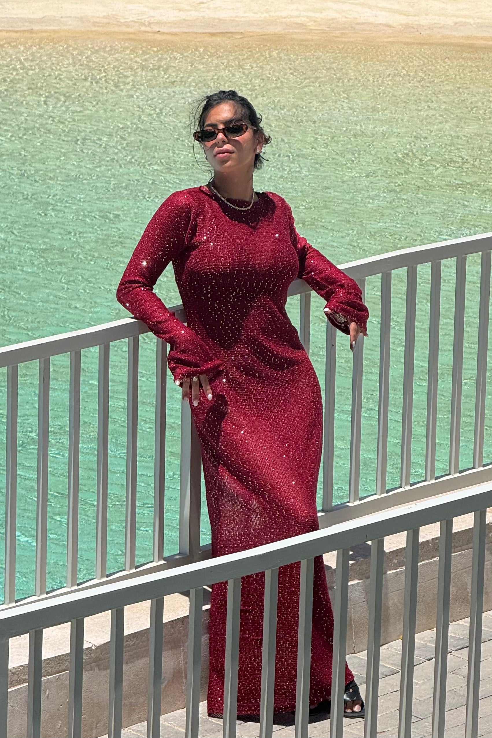 The Aura Dress - Burgundy