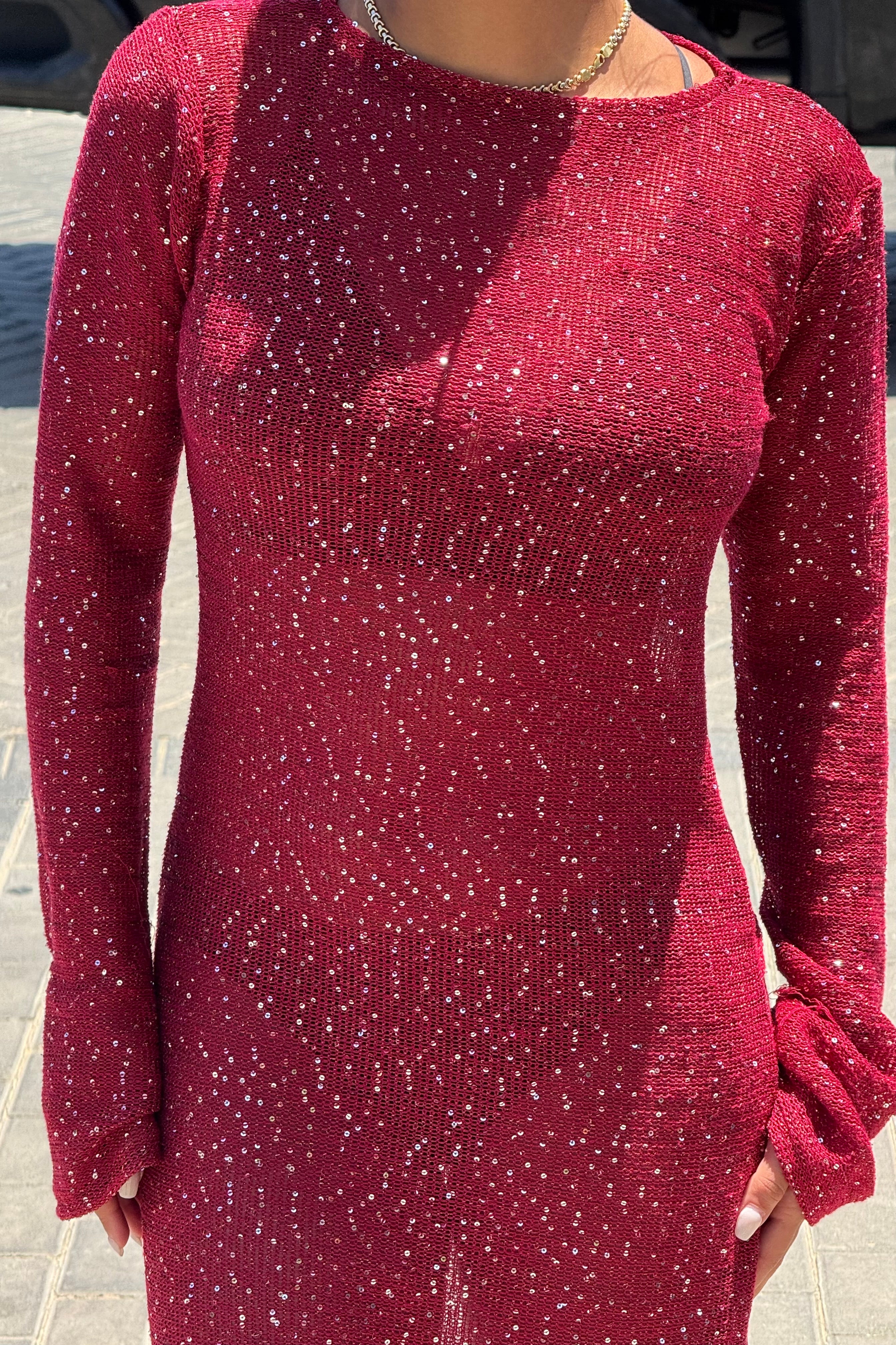 The Aura Dress - Burgundy