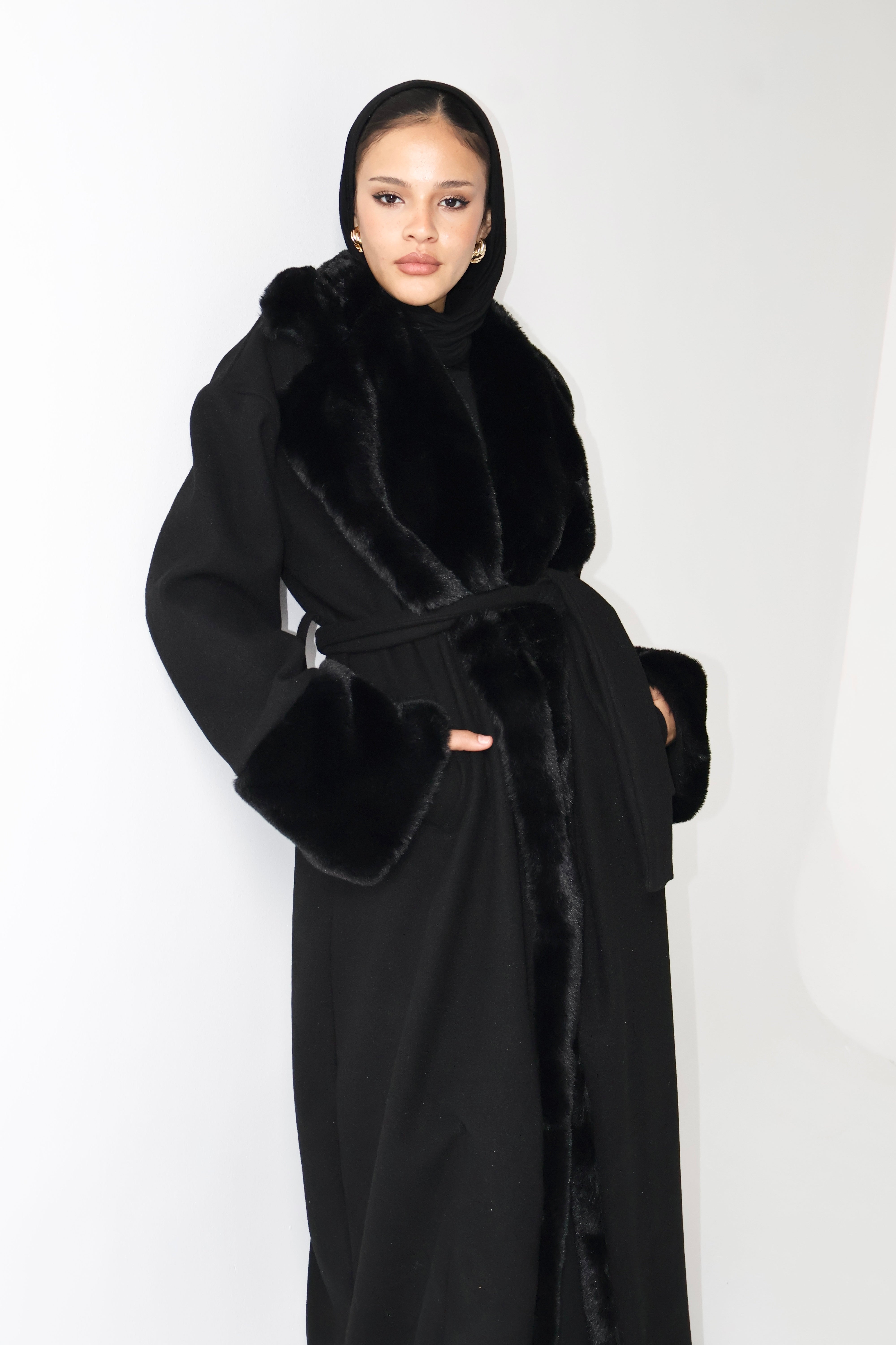 Black Fur Coat