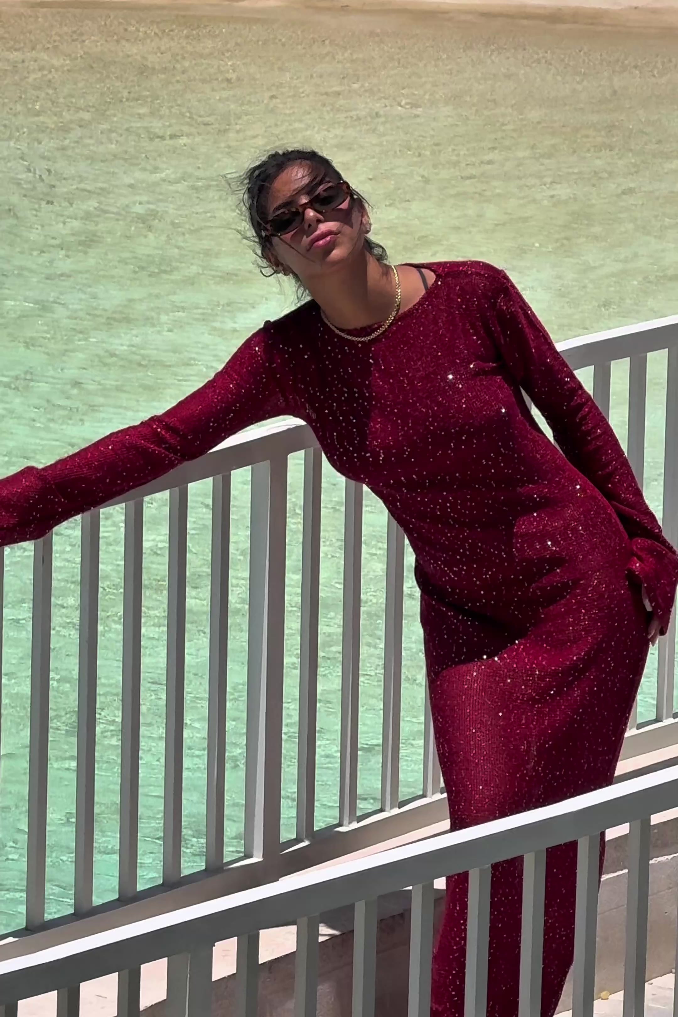 The Aura Dress - Burgundy